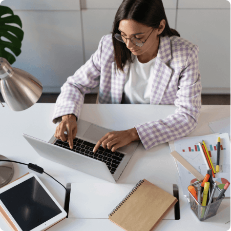 Woman working